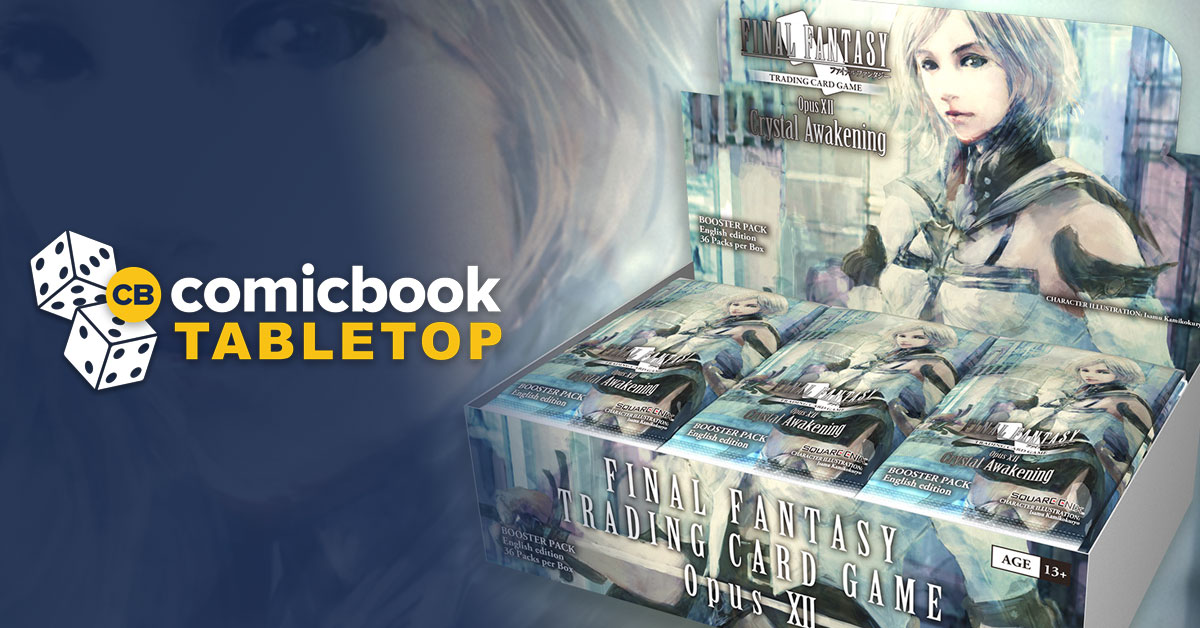 ComicBook's tweet photo. .@FFTCG_NA's #FinalFantasy TCG #OpusXII #CrystalAwakening set is now available, & you can get more details right here! - https://t.co/gpRZIvn24A https://t.co/QlJiNIk2GP