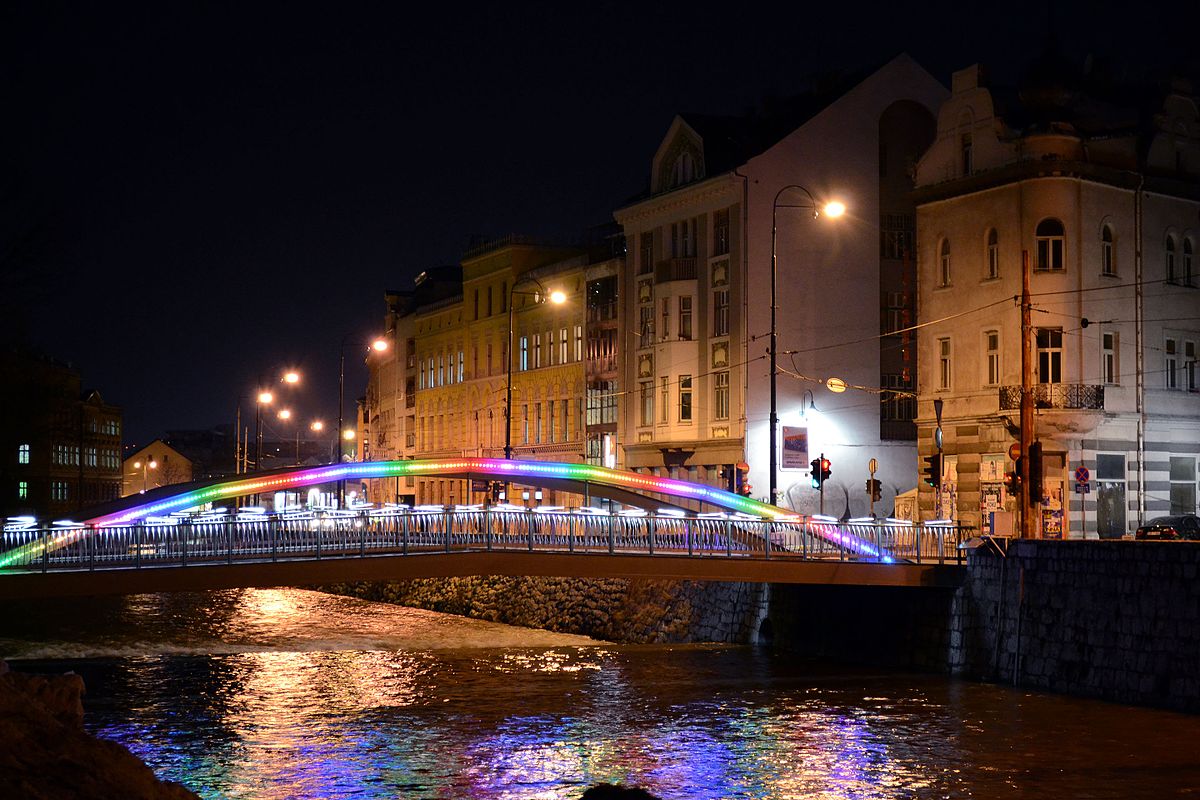 After the war, in 2002, Ćumurija bridge was reconstructed and expanded to serve as two-lane vehicle crossing bridge. Metal construction similar to the original idea was preserved. #Ćumurija
