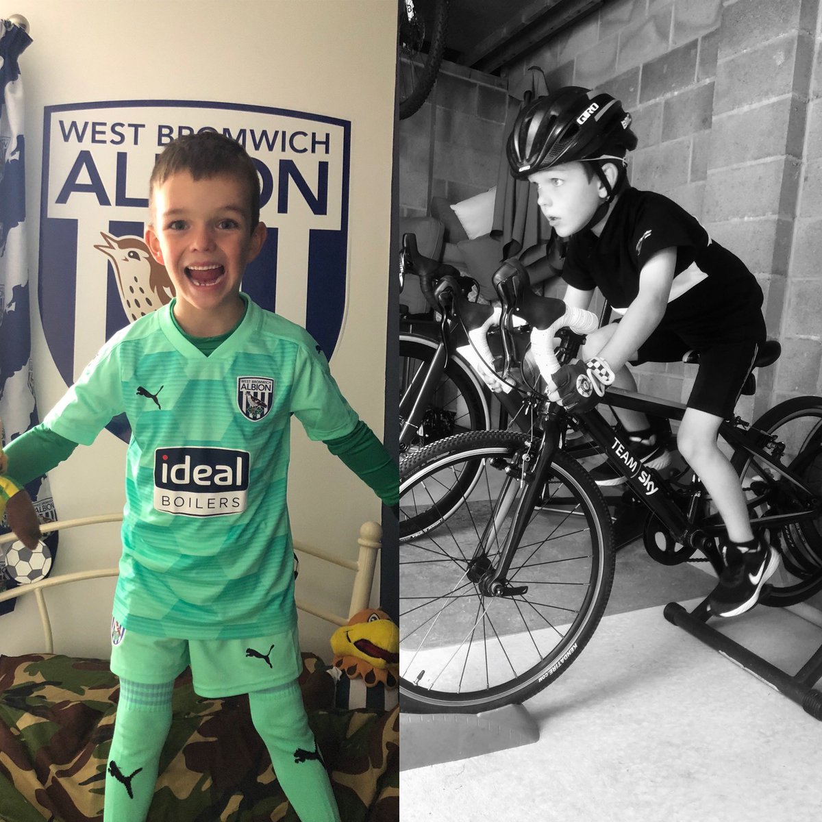 Jarv1982's tweet photo. @BenFoster my 6 year old son Seth is trying to follow in your footsteps already! https://t.co/qni3mFUeLA