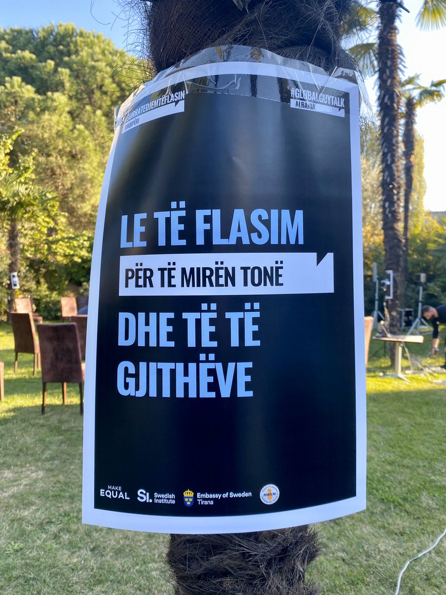 SwedeninAL's tweet photo. First #globalguytalk in Albania together with @AWENetwork today! Men and boys discussing vunerability, pride and what it means to be a man. 🧔🏻👏🏻 @EHstad @RKatuci #FeministFriday https://t.co/Vq8cc2lntZ