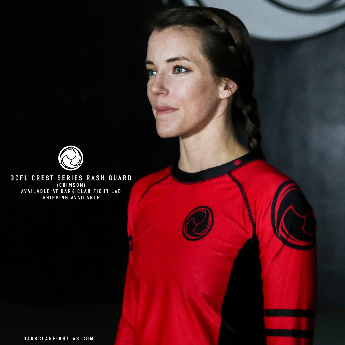 DarkClanATX's tweet photo. DCFL Crest Rash Guard Series. 
(Crimson)

Designed by DCFL black belt &amp; founder, Derrick Garza, The DCFL Crest Series is available in 3 color ways. Available for local pickup or US shipping.

Available 11.10.20.

#darkclanfightlab 

(No reservations, please.) https://t.co/nLtnQQ8RMT