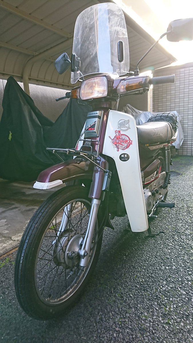 S2000_Falcon's tweet photo. #20年以上前のバイクを晒せ 
#Honda #Cub100ex 。1988年生産。 https://t.co/Byy8jTDfTg