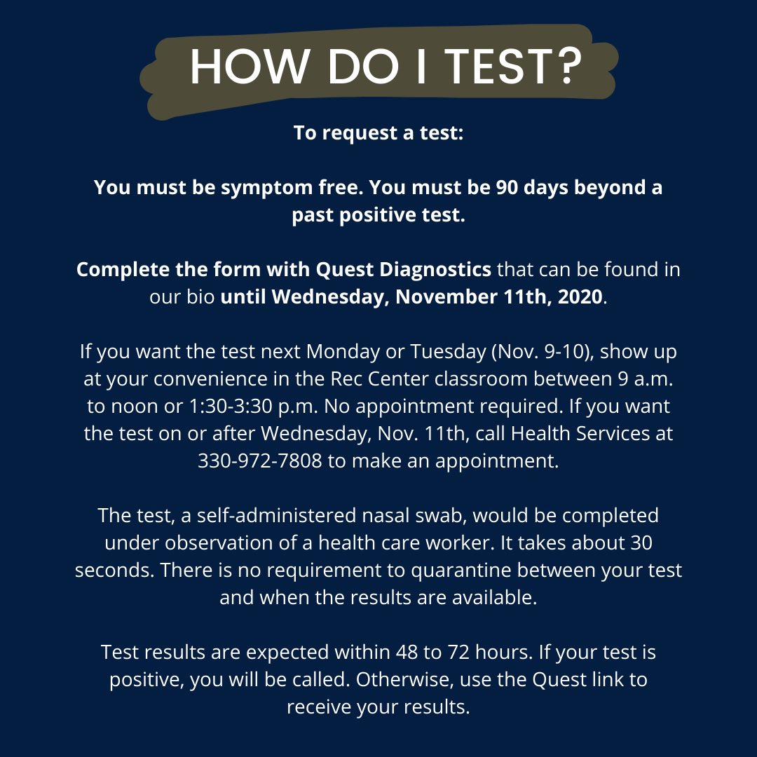 SOuRCe_UA's tweet photo. Attention Students! Walk-in appointments are available this coming Monday &amp; Tuesday, November 9-10th, 2020 for FREE COVID-19 testing. 

Click the link to submit your information: https://t.co/A4ZmreKLUH https://t.co/gpXl3nRXgp
