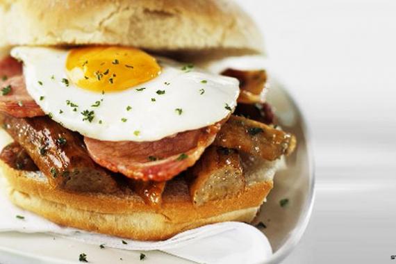 BubbleSausage's tweet photo. Our Lockdown Take-Away Breakfast Roll. 

All our Hot &amp; Cold Rolls, Sandwiches &amp; Baguettes all made fresh while you wait https://t.co/XYLPy6jVjb