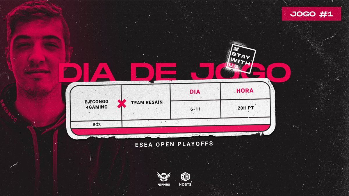 OROGG_'s tweet photo. Equipa 4Gaming entra no servidor hoje para a primeira eliminatória dos playoffs. Jogamos contra a os #TeamResain🇧🇪 e está em jogo a subida para ESEA Intermediate! Vamos com tudo para a vitória neste BO3! 👊🥓🥓
@IHosts3 @4GamingPC
#StayWithUs #esports #CSGO https://t.co/yMMUIBJaiq