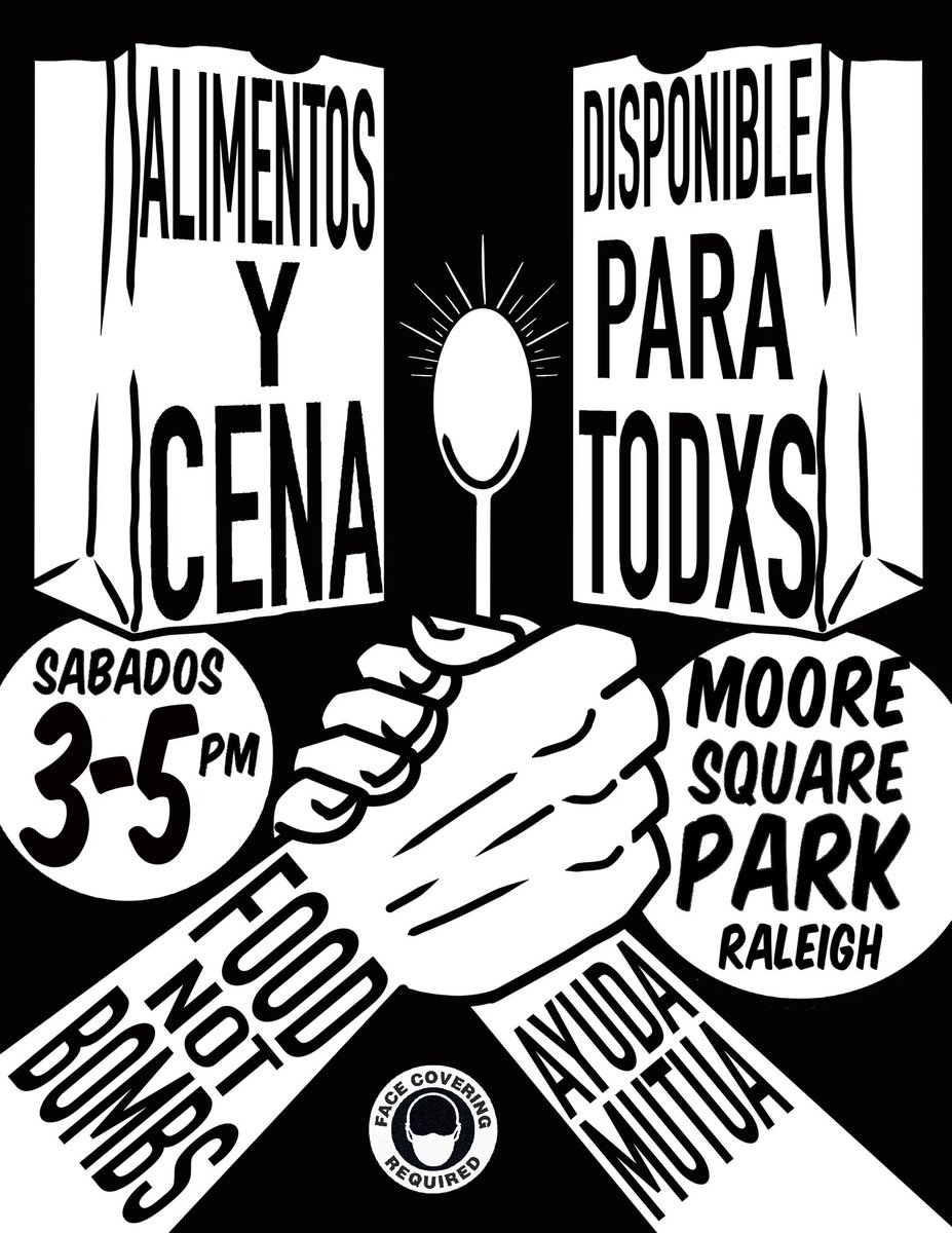 fnb_raleigh's tweet photo. Raleigh, tomorrow! Food Not Bombs Raleigh will be in Moore Square from 3-5 with free food and supplies for all (plus lots of Sunshine energy drinks) 🥰🥕 come hang out and get some food and drinks, connect with the community 🤝 https://t.co/y5MVihjEnd
