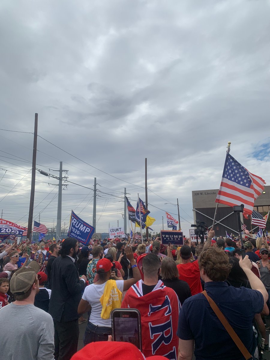 Crowd now chanting COUNT THE LEGAL VOTES