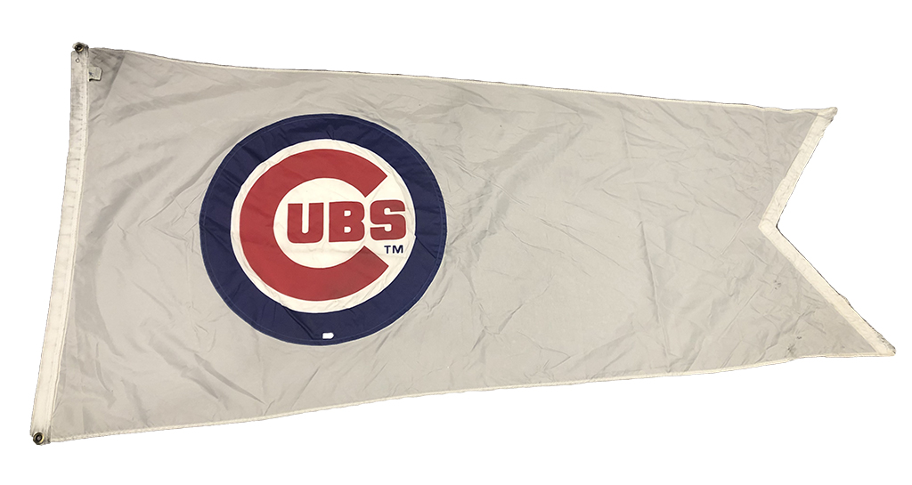 CubsAuthentics's tweet photo. Some of the @Cubs logo rooftop flags were updated for this season. Can you spot the difference throughout the years?
#FlagsofWrigleyFieldAuction #WrigleyFieldCollection #CubsCharities https://t.co/wPRdBUGghx