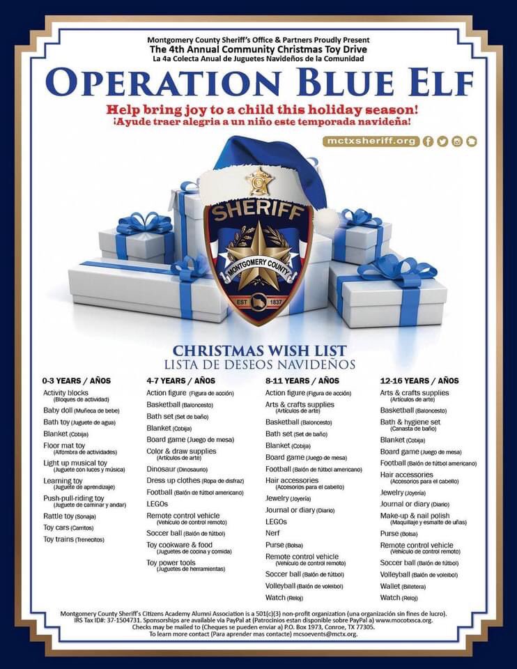 Porter Family Dentistry is proud to announce our partnership with <a href="/MCTXSheriff/">MCTXSheriff</a> and @SheriffRandMCTX in being a drop off location for the 4th Annual Operation Blue Elf. Please donate generously and drop off a toy at our office- drop box. #OpBlueElf2020
<a href="/RepKevinBrady/">Kevin Brady</a> @Swij2