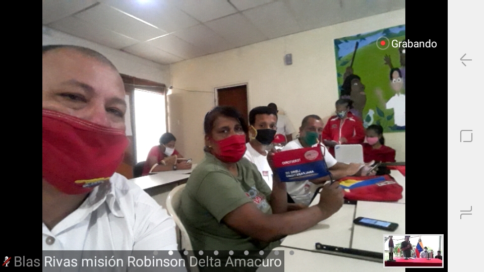 revenezuela1's tweet photo. #RadioMppe | #Noticia #EnDesarrollo #DeltaAmacuro Videoconferencia "Bicentenario del Tratado de Armisticio y la Regularización de la Guerra" con la asistencia de estudiantes y Gremio Docente, Misiones Educativas .@Zonaeducadelor1 #UnidosPorUnMundoPluripolar .@aristobulopsuv https://t.co/02sGNJhmdE