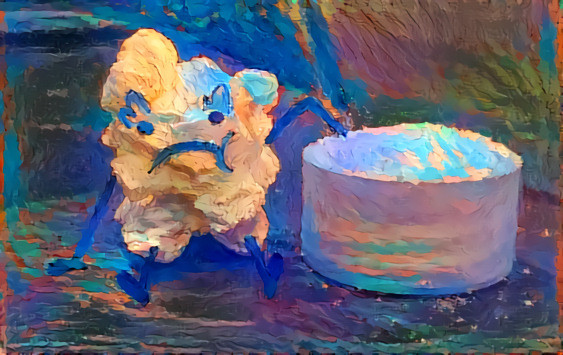 IAmTheHeadMeat's tweet photo. day three of being #president-SO BUSY!! just had my portrait painted. moppo did a great job-have to hand it to him. RESULT! ITS HUGE!! gonna need like a whole WALL in the @WhiteHouse for this thing. #presidentproblems #Election2020 #PoppyForPresident #Salt #art https://t.co/4fcQAkyP7H