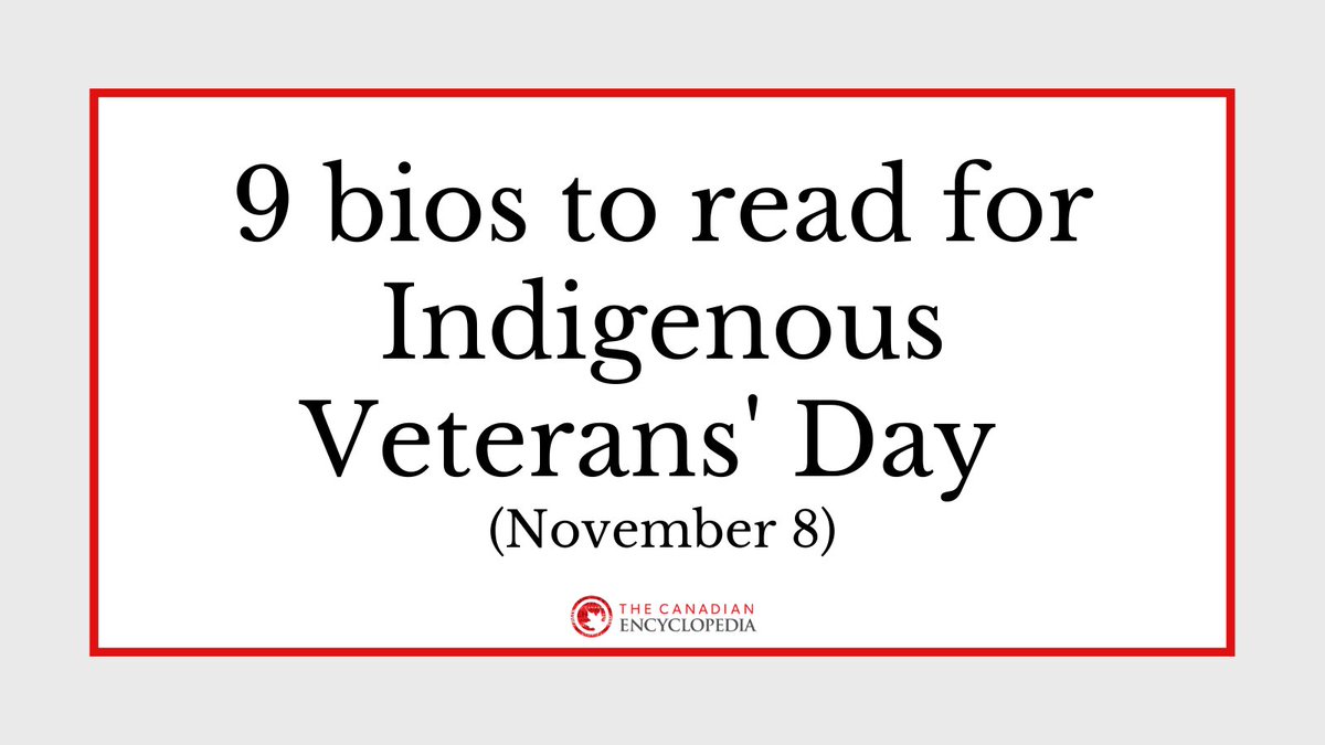 November 8th is Indigenous Veterans' Day in Canada. Here are 9 articles you can read to commemorate the day:  #CanadaRemembers  