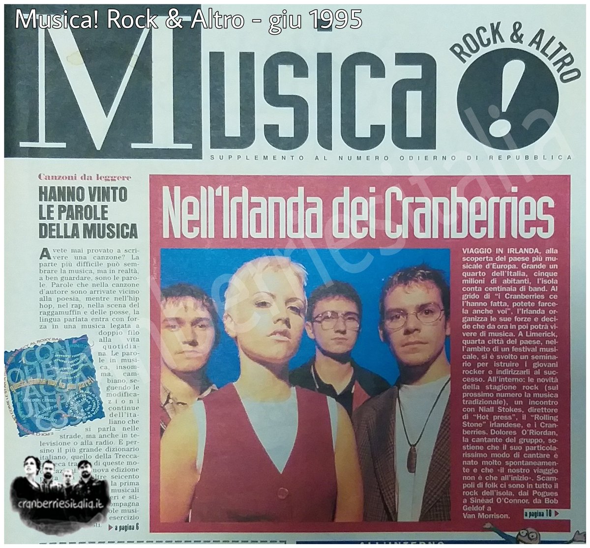 cranitalia's tweet photo. Who's arguing? 9
Musica! Rock & Altro special musica irish: cover con i Cranberries. Zombie hit mondiale: "È una canzone particolare per noi perché parla di una realtà che conosciamo, ma che non abbiamo voluto affrontare in maniera ovvia" dice Fergal Lawler
#25thNNTA #whosarguing https://t.co/7YgYzvDrnD