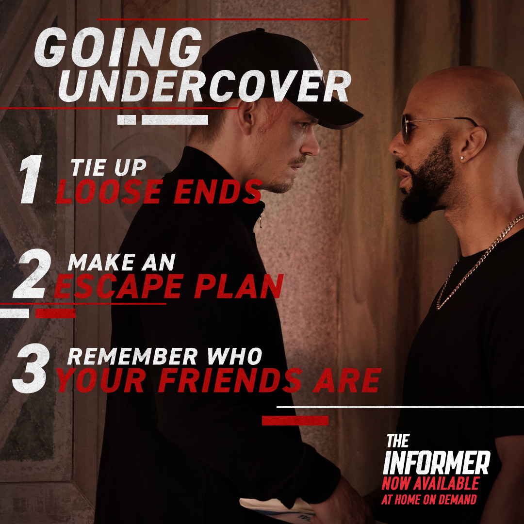 TheInformerMov's tweet photo. Now you’re ready for the mission. Watch #TheInformerFilm at home on demand: https://t.co/ZVTmdn2SF8 https://t.co/btgDUNPDDk