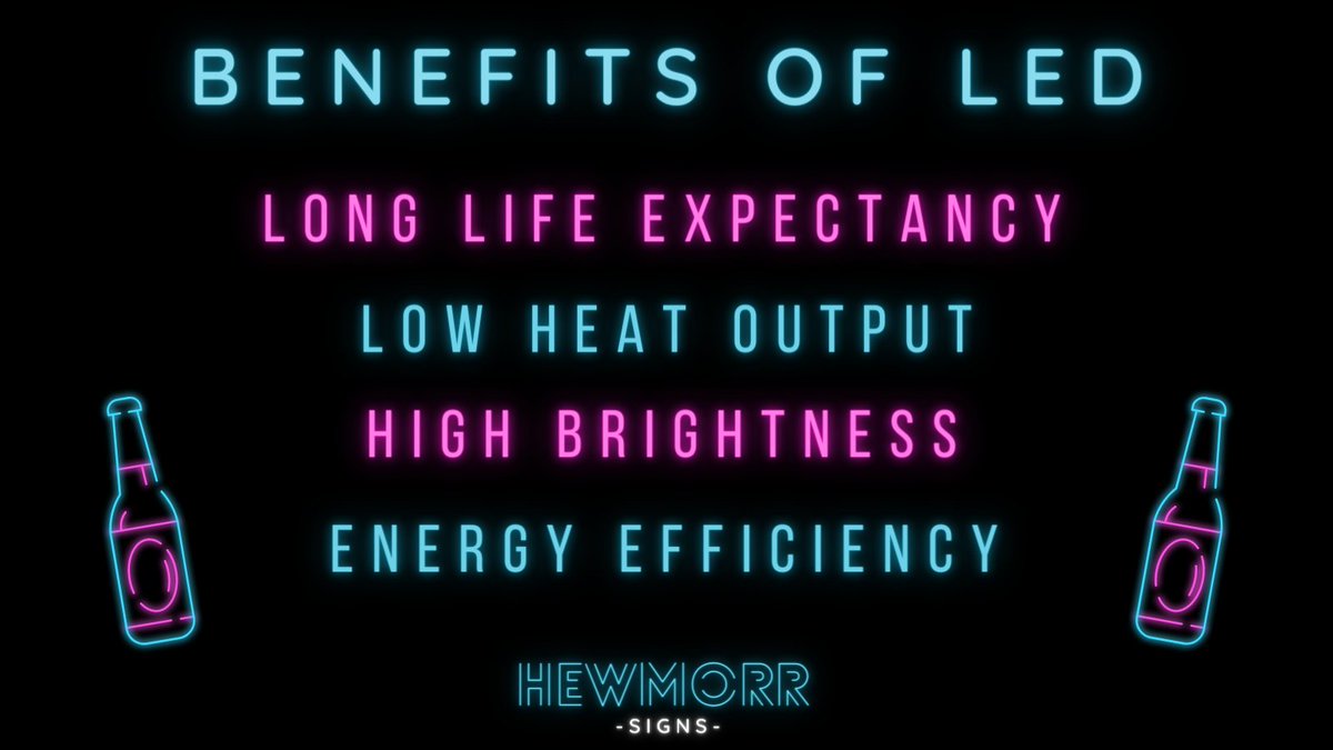 There are many benefits to LED lighting such as long-life expectancy, high brightness and affordability. But what does this mean?✨

Find out all on our latest blog post: hewmorrsigns.com/post/benefits-…

#ledlighting #customledsign #ledsign #carshalton #sutton #surrey #customlight #order