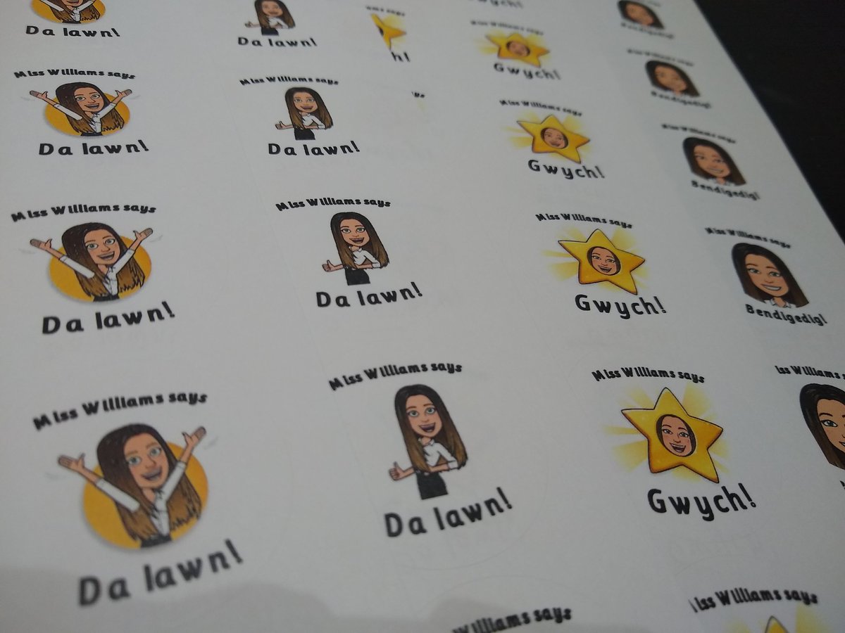 primarystickers's tweet photo. The latest order of #bitmoji stickers. This time in Welsh. See profile for details of how to order. ( English / Welsh or ...) https://t.co/GnDXxdNkxP