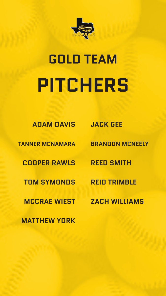 TJCBaseball's tweet photo. Meet your 2020 Gold Team! https://t.co/SbnyRW6atA