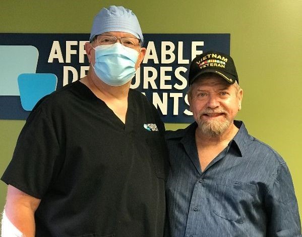 AD&amp;I will provide the "gift of a smile" to deserving Military #Veterans on November 11 - the official U.S. observance of Veterans Day. Meet our first patient Army Veteran patient, Dayton Stout, with Dr. Terry Brown. And the Vietnam Veteran couldn’t be more grateful💙🥰🇺🇸