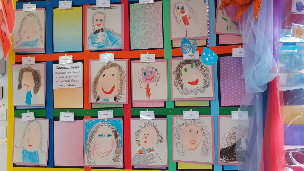 Woodpecker Class 
Samuel Pepys portraits. #History #artwork #FridayThoughts