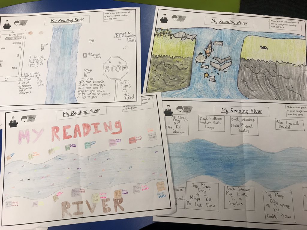 MisssCode's tweet photo. Absolutely blown away by the student responses for our reading river competition! We have clearly had a busy half term of reading! 📚@TheOaklandsBham https://t.co/vlWC8OAFTl