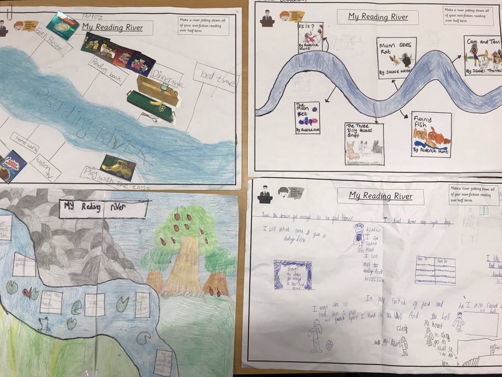 MisssCode's tweet photo. Absolutely blown away by the student responses for our reading river competition! We have clearly had a busy half term of reading! 📚@TheOaklandsBham https://t.co/vlWC8OAFTl