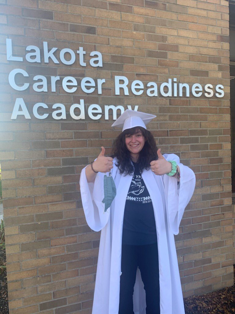 LakotaAcademy's tweet photo. We have another graduate! We’re proud of you, Sahara!! https://t.co/CC14x1DGap