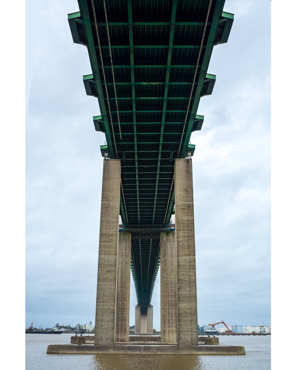 Walking under the epic #qe2bridge #dartfordcrossing #bridgephotography
