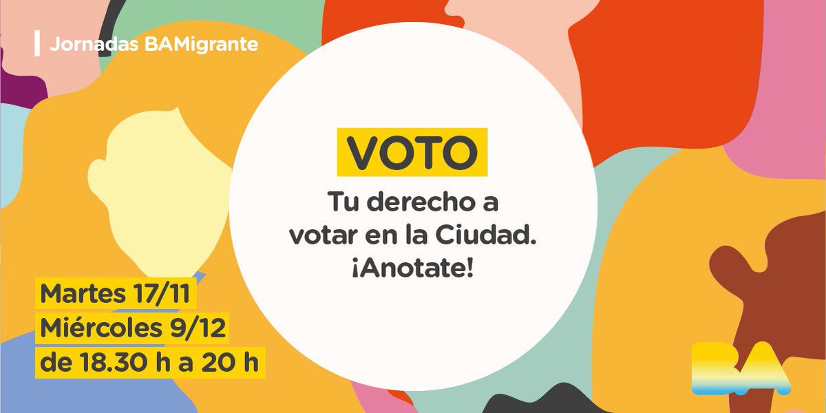 DHumanosBA's tweet photo. Participá de las jornadas  #BAMigrante⁣ para conocer cuáles son tus derechos y recibir herramientas para desarrollarte en el mundo laboral y lanzar o fortalecer tu emprendimiento.⁣

⁣📌Para participar es importante que te inscribas en https://t.co/6MsUZ7mWWq 

¡Te esperamos! https://t.co/OhItt1fUEn