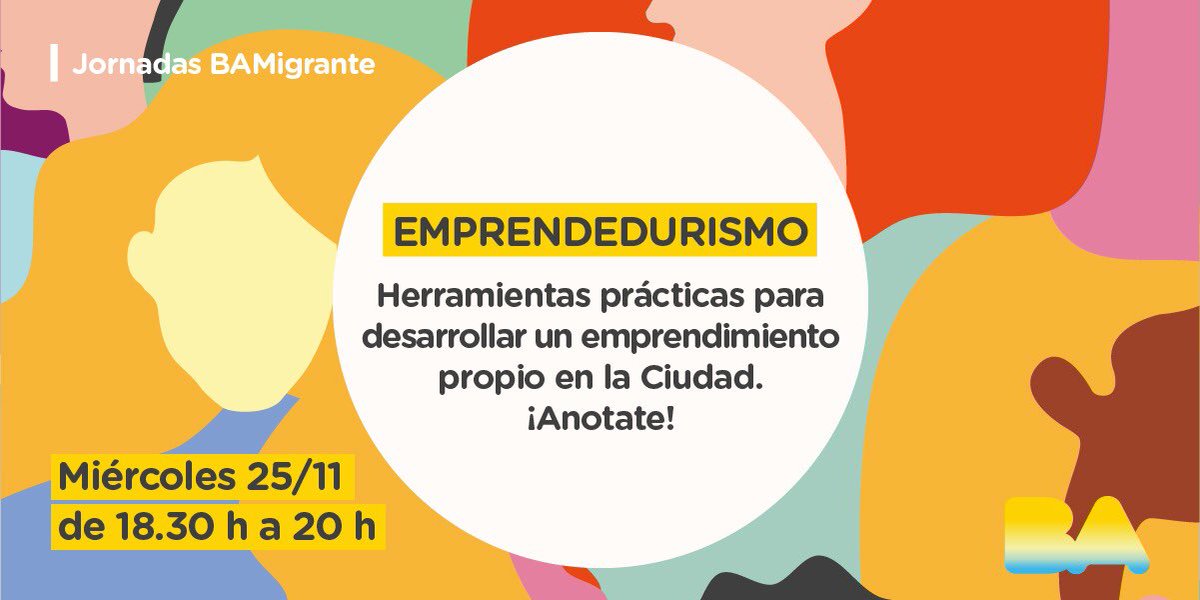 DHumanosBA's tweet photo. Participá de las jornadas  #BAMigrante⁣ para conocer cuáles son tus derechos y recibir herramientas para desarrollarte en el mundo laboral y lanzar o fortalecer tu emprendimiento.⁣

⁣📌Para participar es importante que te inscribas en https://t.co/6MsUZ7mWWq 

¡Te esperamos! https://t.co/OhItt1fUEn
