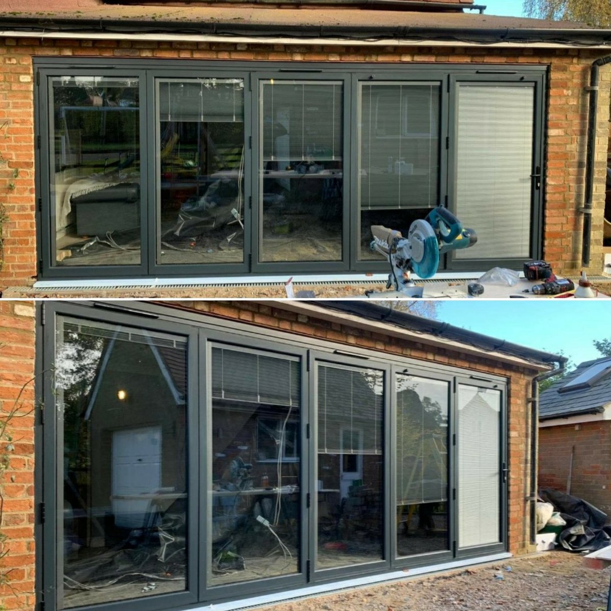 Another smashing installation today by <a href="/heathbifolds/">Heathbifolds</a>! <a href="/AluK_GB/">AluK</a> bifold manufactured by Iceni windows 
#manufacturing #bifolds #Aluminum #aluk #iceniwindows
