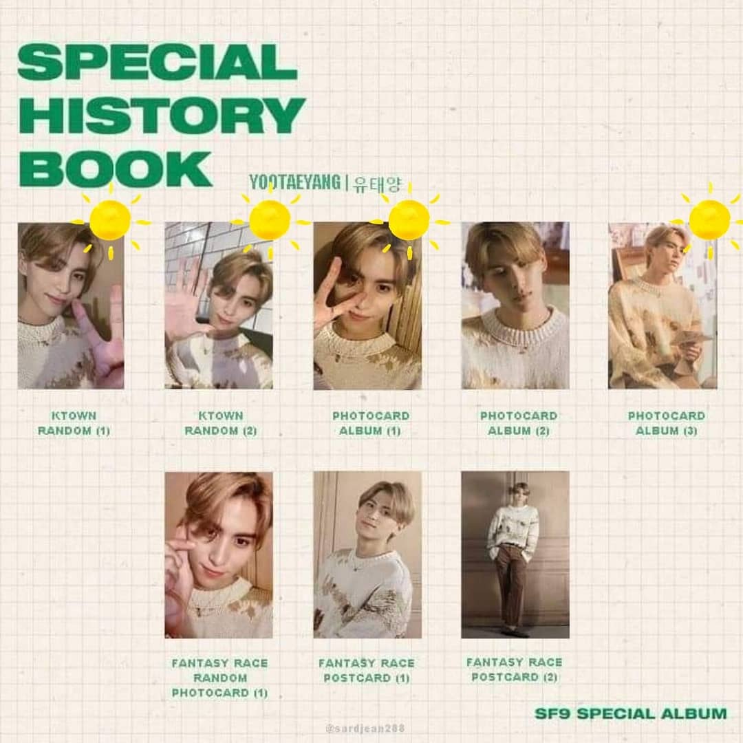 Im_aChair's tweet photo. WTT | SF9 Special History Book Ktown4u preorder pc

Have: Youngbin/ Zuho

Want: marked Jaeyoon

Album pcs:

Have: Youngbin/ Chani/ Zuho

Want: marked Taeyang/Jaeyoon from other albums

WW yes but EU preferred
#sf9 #sf9trade #wttsf9 #wtssf9  #youngbin
#jaeyoon https://t.co/nyc8GJGMhx
