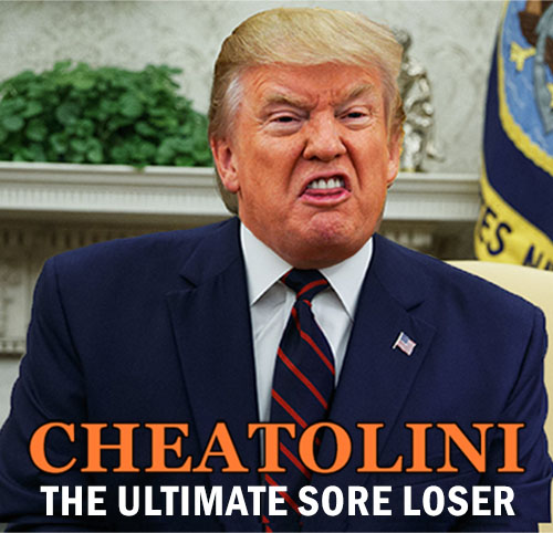 lauren_ten's tweet photo. @davidleavitt Trump has always been a laughing stock, he's always been a cheater, and he's always been a loser. Now the whole world knows, if they didn't already. #Cheatolini #TrumpMeltdowns https://t.co/pt309UV9fO