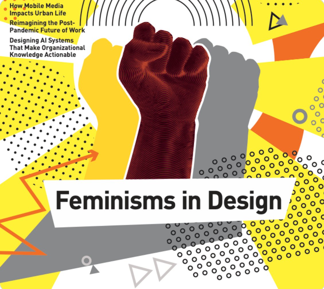 Latest Cover Art brings back a vibrant '80s vibe to our issue #Feminisms in #Design. A clenched fist of #solidarity and #support occupies the page. An icon of #feminism & #blackpower. Check out the strong color blocking in yellow, orange & grey.