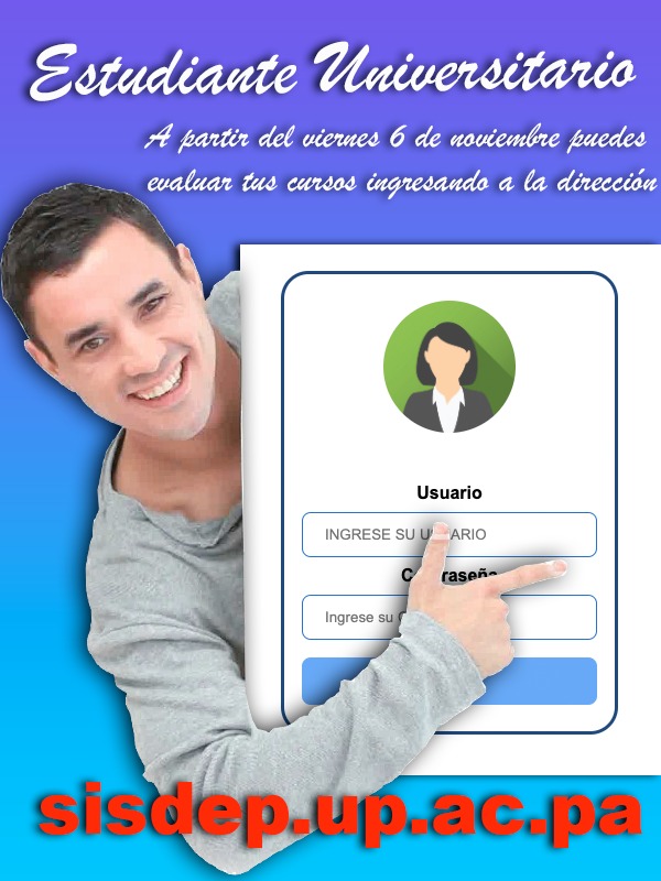 Ya puedes acceder a evaluar tus cursos sisdep.up.ac.pa