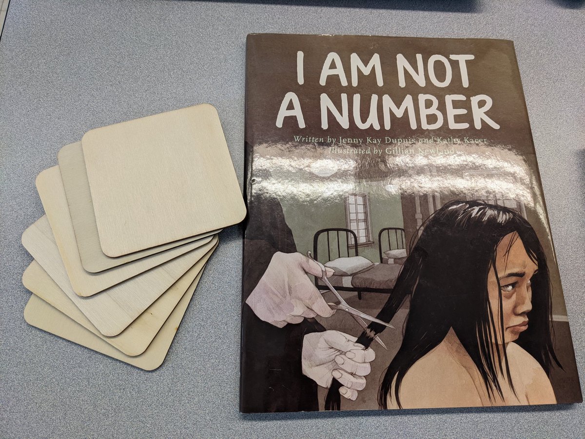 Areis558a's tweet photo. My grade 7s listened to "I am not a Number" by J. Dupuis & K. Jacket to begin our historical inquiry of residential schooling in Canada. Can't wait to display our finished tiles. Thank you @LeoBevilacqua1 for inspiring this idea. @FIDELISinfoTCD @projectofheart https://t.co/nIryOxCMXv