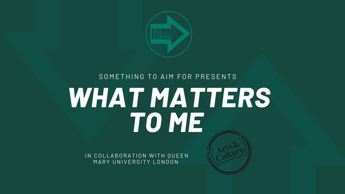 STAimFor's tweet photo. Launching↘️What Matters To Me (WMTM)
A new project from us in collab w/ @QMUL which seeks to develop strategies for improving health & wellbeing through the arts, built around collabs between artists, healthcare professionals, institutions/researchers #What_Matters #STAimFor 1/5 https://t.co/KiYsI1rU9S