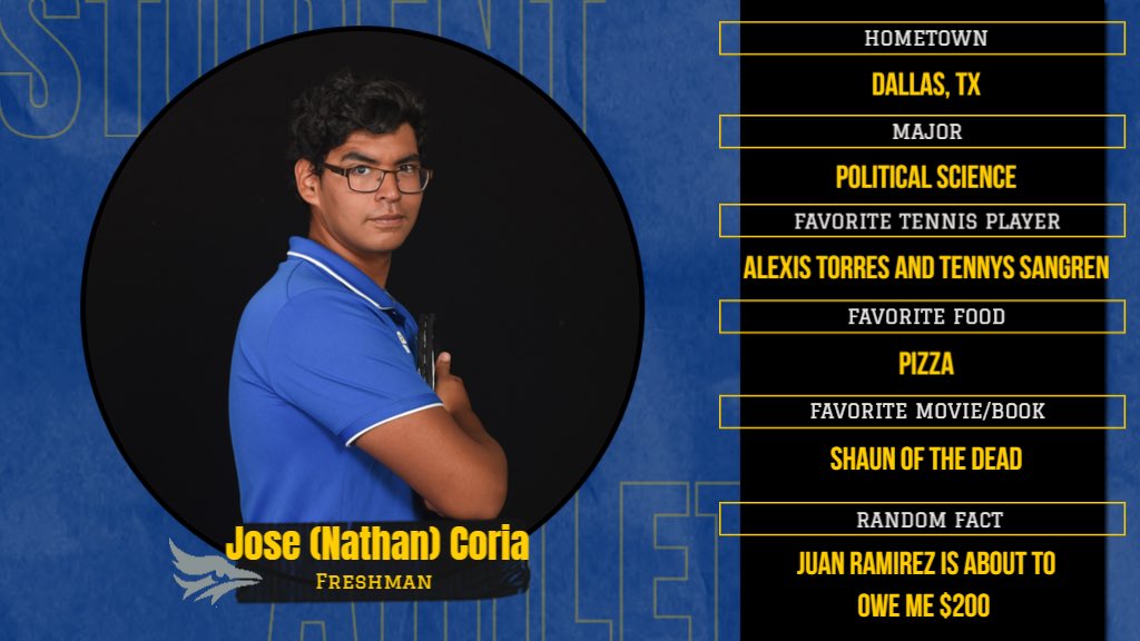 tabor_tennis's tweet image. It’s #GetToKnowOurTeam Day! Join us in learning more about Nathan! #tabortennis #WeHaveTheBestFamily