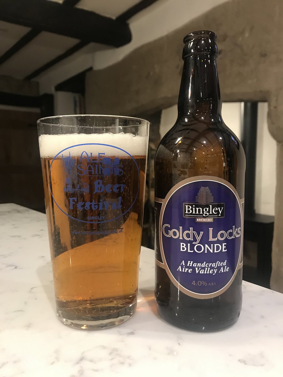 So here we are, lockdown number two! Can’t get out so enjoying a Goldy Locks from the fabulous Darren Marks at Bingley Brewery, one of the most generous sponsors of Ale Saints beer festival and a brewer of outstanding ales. 
This virus won’t last forever, stay safe, stay well.