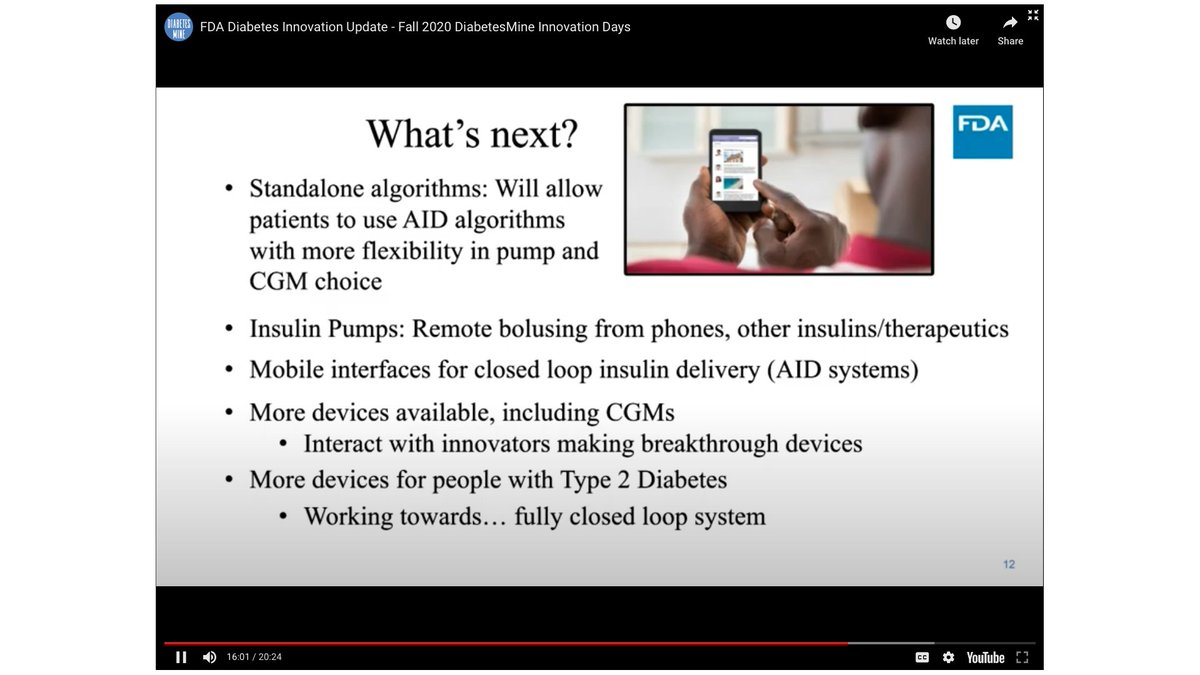 T1Bionic's tweet image. What's next for the FDA? . #DData2020