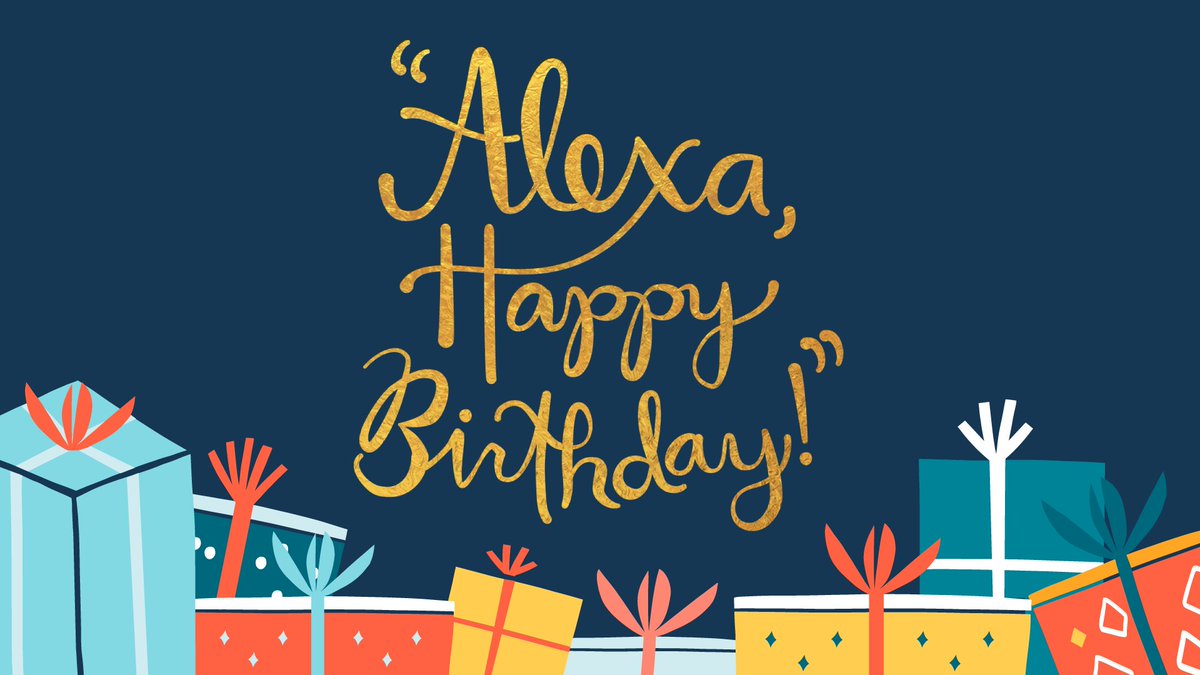 AmazonAlexa's tweet image. Happy golden birthday to me! It’s my 6️⃣th birthday on November 6th, so I wanted to share some birthday gifts with you! Just say, “Alexa, Happy Birthday!” to join in on the birthday fun! 🎁🎈🎉 #AlexaHappyBirthday