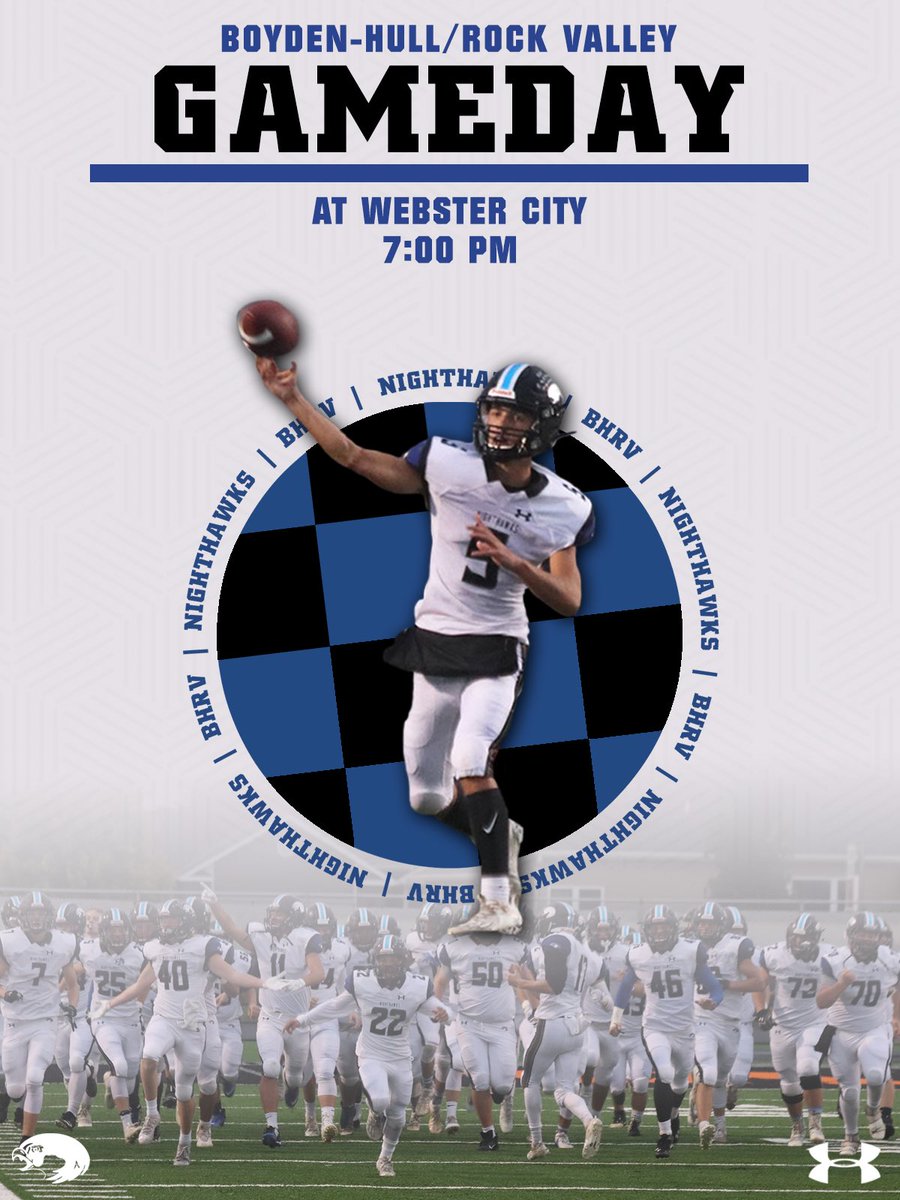 |FB| GAMEDAY! The Nighthawks travel to Webster City tonight for a Class 3A Quarterfinal matchup. Gates open up at 6:00 with kickoff at 7:00.
