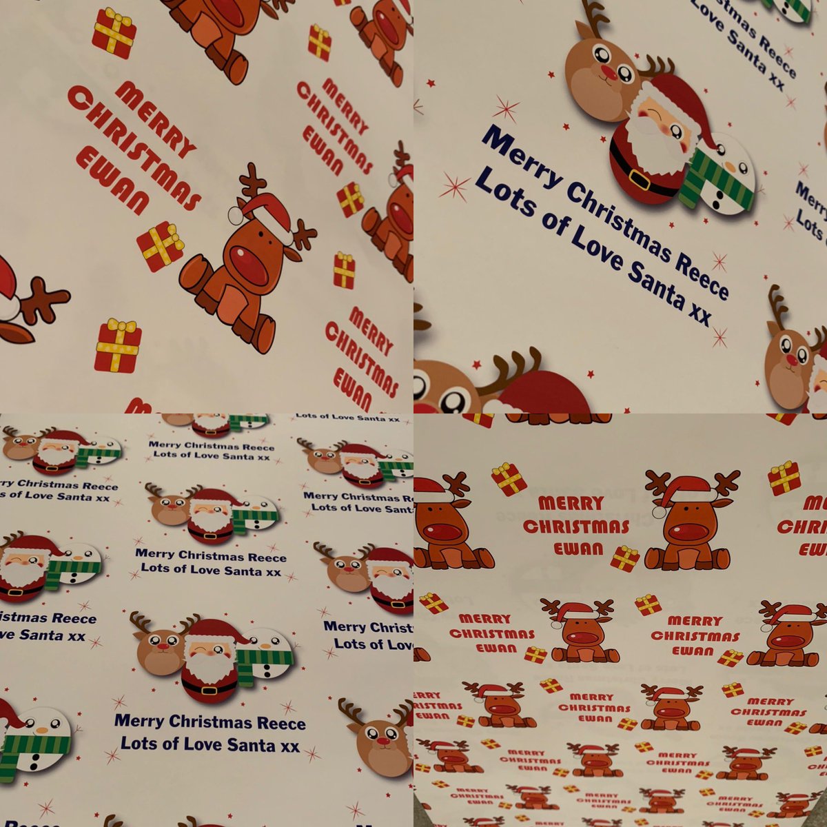 CherylWillow's tweet photo. Personalised Christmas wrapping paper available in 450mm or 900m widths by different lengths. #personalisedgifts #christmas #wrappingpaper #personalisedwrappingpaper #christmasgifts Order https://t.co/64YciPiZtl https://t.co/VZlOtEGadN