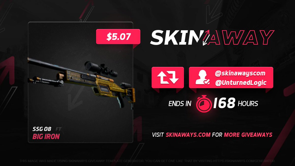 Justamac10's tweet photo. SSG 08 | Big Iron
Field-Tested ($5.07)
➡️Follow me and @Skinawayscom
➡️Like and Retweet this!
➡️Subscribe to my YouTube, like and make sure to watch the whole video down below!
(show proof that you followed in the comments)
https://t.co/04VblZI5tq
➡️Ends on Friday November 13th https://t.co/W15lVcW9nS