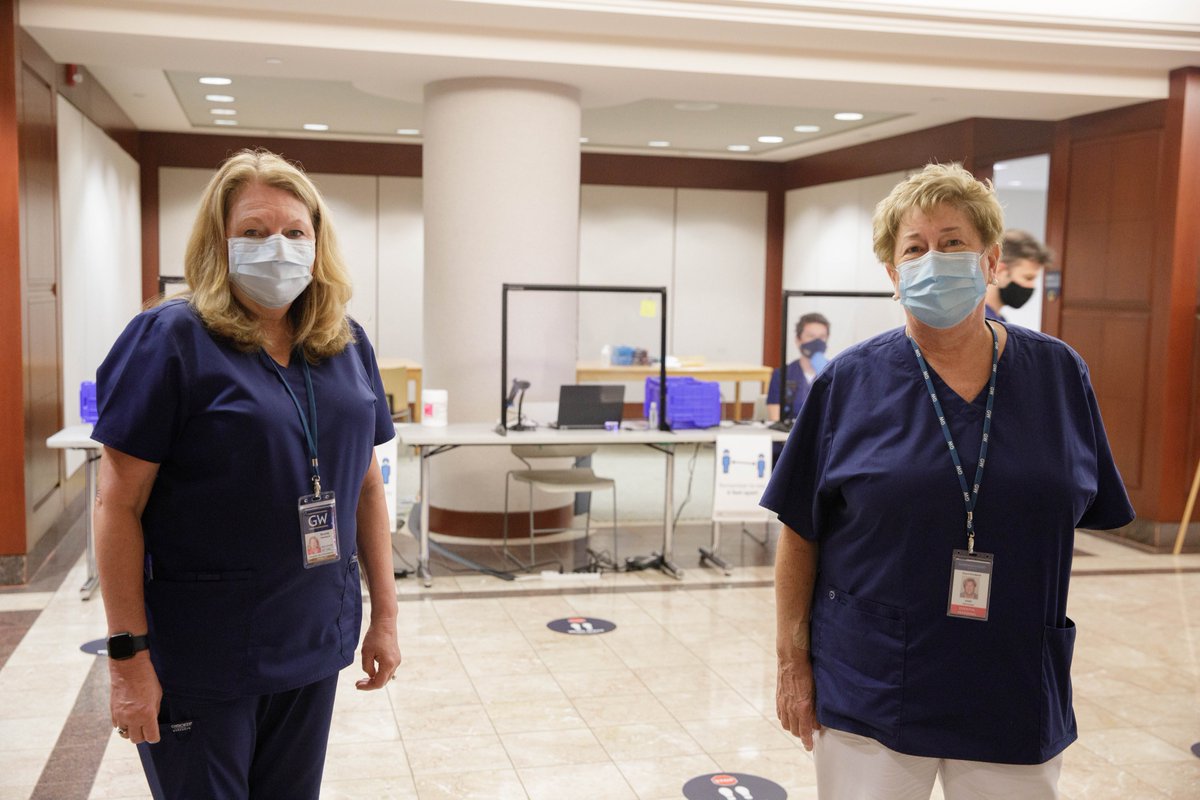 gwNURSING's tweet photo. November is National Gratitude Month, so please join us in thanking all the incredible nursing students, faculty & staff who stood-up and staffed the VSTC COVID Testing Center! Thank you for keeping us safe! @DrDrenk @bsakallaris @GWDeanJeffries #Gratitude #COVID #RaiseHigh #VSTC https://t.co/UCiOTEwZLM