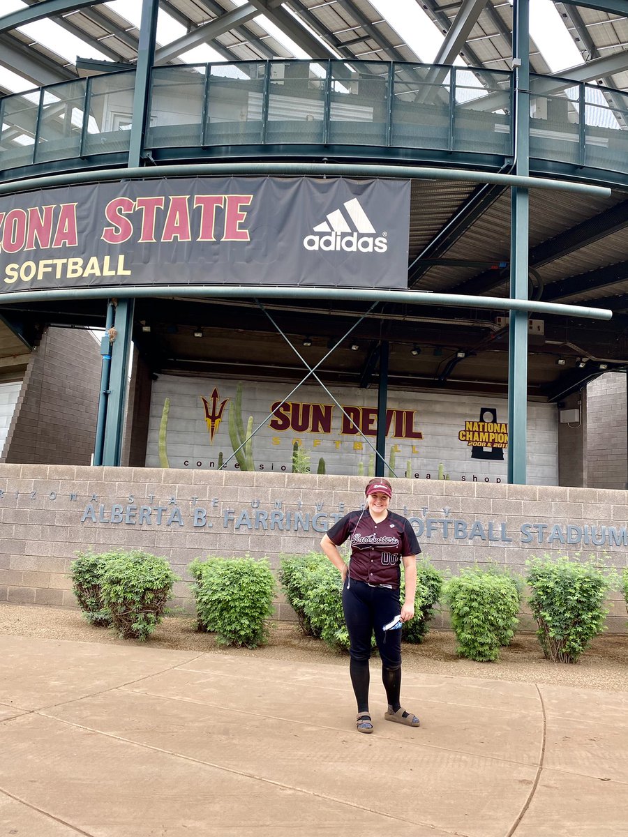 Early morning games, went one for two and off to see <a href="/ASUSoftball/">Sun Devil Softball</a> and campus. 🤙<a href="/Brooks2023/">Batbusters-Gomes/Brooks 2023</a> <a href="/BatbustersGomes/">Batbusters Gomes Organization</a> @Los_Stuff <a href="/ondecksoftball/">OnDeck Softball 🥎</a> @rickcowan68 <a href="/Trisha_Ford/">Trisha Ford</a>