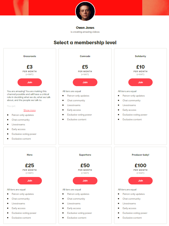 grumpyinbolton's tweet photo. Stop paying £4.38 to Starmer's @UKLabour when they are trying to exclude Jeremy Corbyn. Instead pay £100+VAT a month to watch Owen Jones, a millionaire, explaining why Starmer is failing the working class. #ResignForCorbyn https://t.co/ubkTgvyAKM