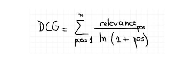moisesintec's tweet photo. #MeLiDataChallenge 

Saludos, segun veo, la formula mostrada para calcular el DCG la tienen en la pagina utilizando el logaritmo neperiano pero tenia entendido que dicha metrica se calcula con el logaritmo base 2.

Por favor dejarme saber para saber si tenerlo en cuenta https://t.co/OKVxnqF9nX