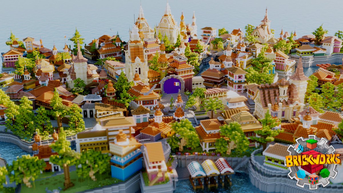 Take a trip to this City spawn along the coasts of the Italian boot; look round the canals, the shops and the parks on a pleasant little holiday as you travel around in your visit, or take a dive through the city portal to worlds unknown.

#minecraft #Minecraftbuilds