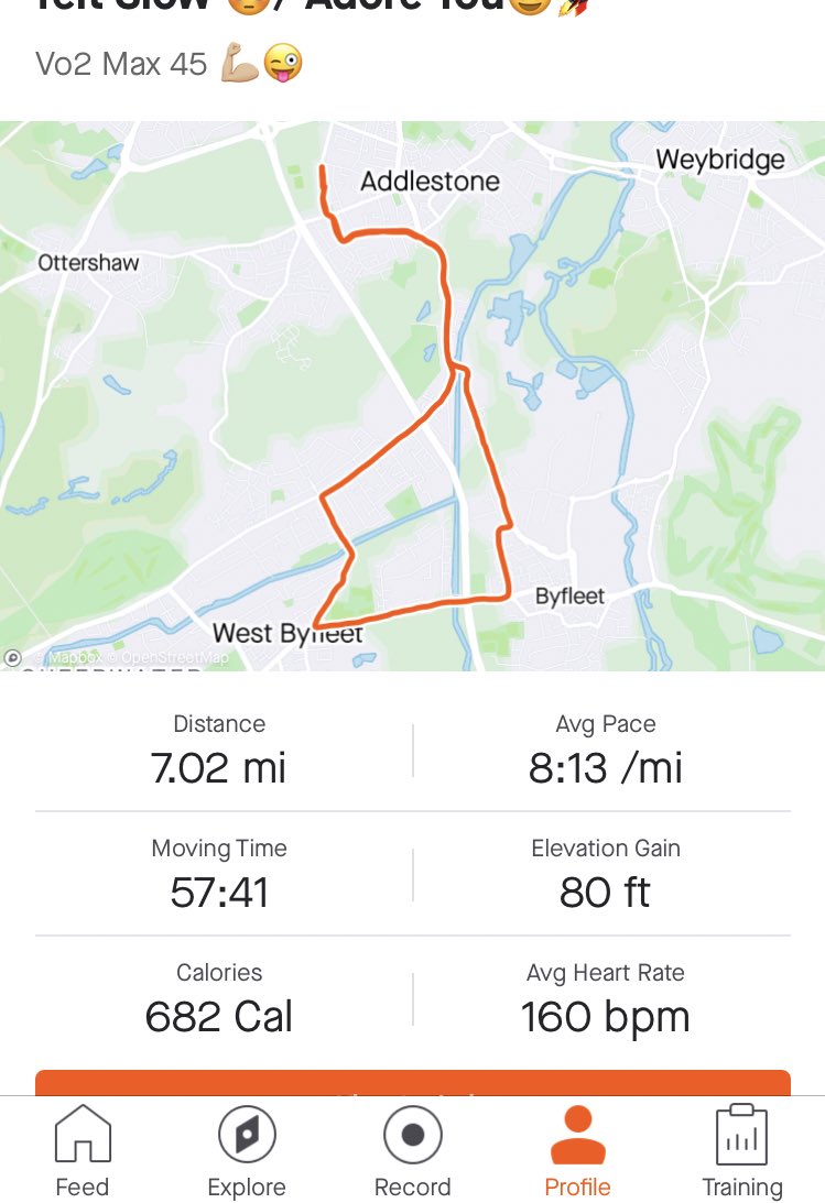 CC1173's tweet photo. Set out today to mid pace and take it steadier than I have been! Stopped a bit,walked a tad but still averaged quite speedier than I wanted ...back to it tomorrow for a shorter slower adventure ๐#gettingincontrol #runner #running #irun https://t.co/HY3fFw5JAK