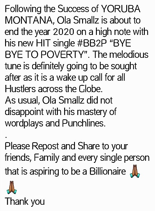 L4OLU's tweet photo. #BBTP by @oLa_smaLLz
https://t.co/PcEStTthj8
https://t.co/ESK8BaGeOn
https://t.co/Dps350TzSs
https://t.co/yZlD2FbBYc
Please Stream and Share.
๐๐ฟ๐๐ฟ https://t.co/WsKe7caYfh